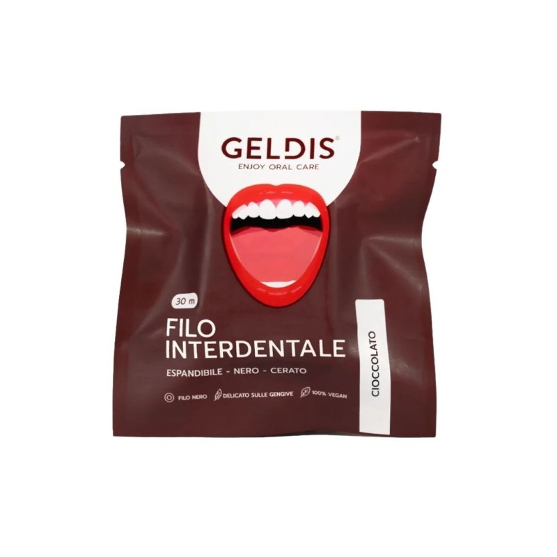 Geldis doctor filo interdentale espandibile cioccolato