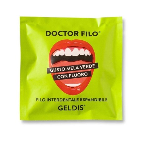 Geldis doctor filo interdentale espandibile mela verde