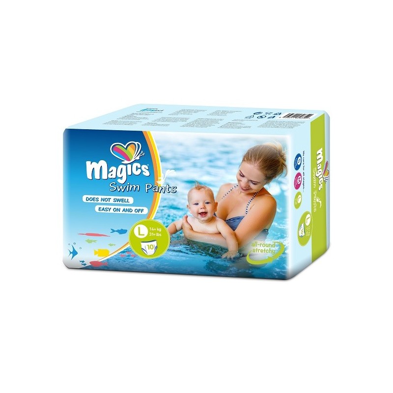 Magics swimpants large 10 pezzi