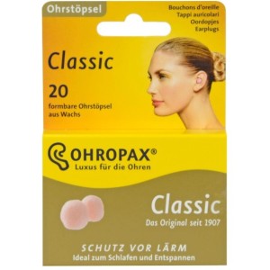 Ohropax tappi auricolari classic cera ovatta 20 pezzi