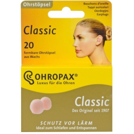 Ohropax tappi auricolari classic cera ovatta 20 pezzi
