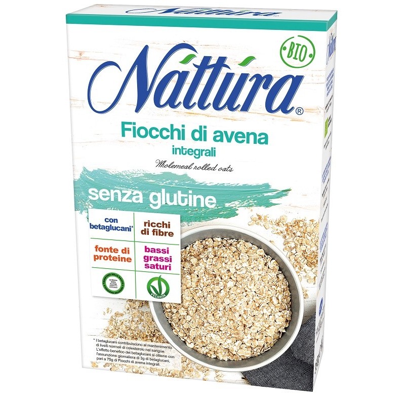 Nattura fiocchi di avena integrali bio 350 g