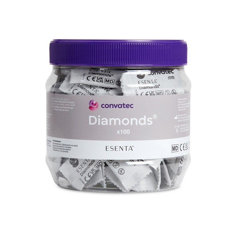 Bustine gelificanti antiodore per stomia esenta diamonds 100pezzi Bustine gelificanti antiodore per stomia esenta diamonds 100pezzi