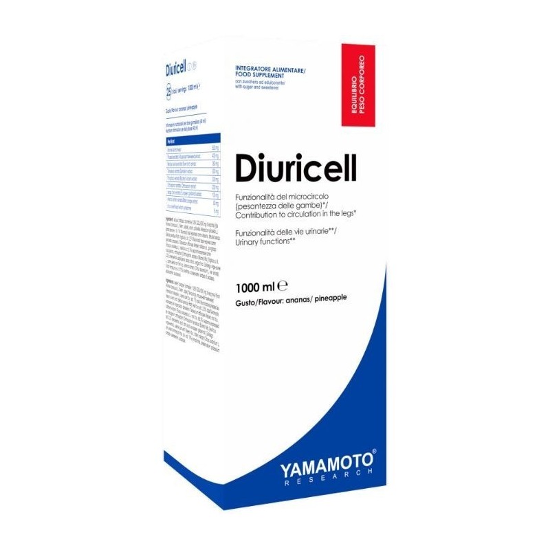 Yamamoto research diuricell 1 litro limone zenzero
