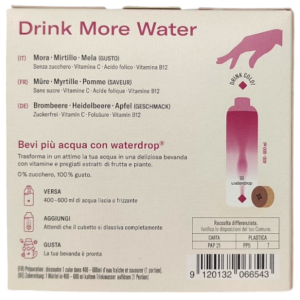 Waterdrop microdrink mora 12 cubetti 2 g Waterdrop microdrink mora 12 cubetti 2 g
