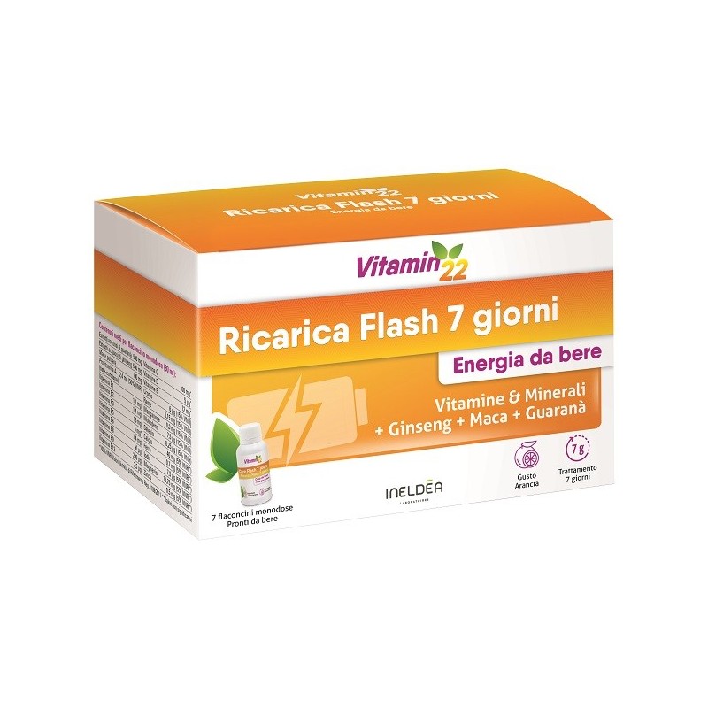Vitamin'22 ricarica flash 7 flaconcini