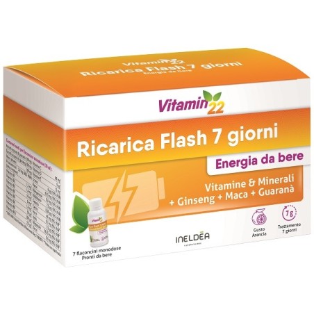 Vitamin'22 ricarica flash 7 flaconcini
