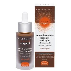 Voglia di sole four respect siero gel antirughe autoabbronzante naturale uniformante 30 ml