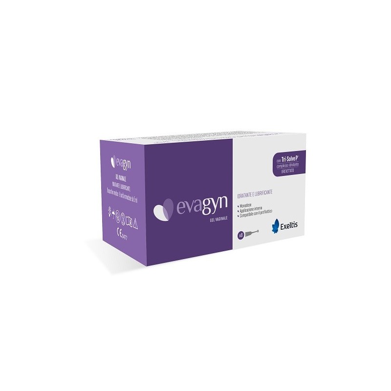 Evagyn ginhyal deli applicatore vaginale 8 pezzi 5 ml