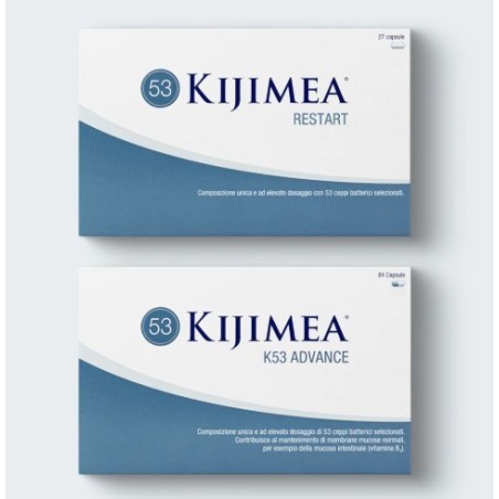 Kijimea complete kijimea restart 27 capsule da 0,29 g + kijimea 53 advance 84 capsule da 0,26 g