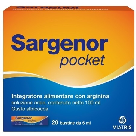 Sargenor pocket 20 bustine da 5 ml Sargenor pocket 20 bustine da 5 ml