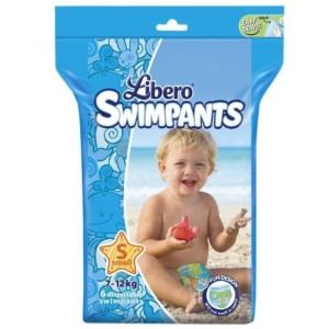 Pannolini mare/piscina libero swim pants per bambino 7/16 kg12 pezzi