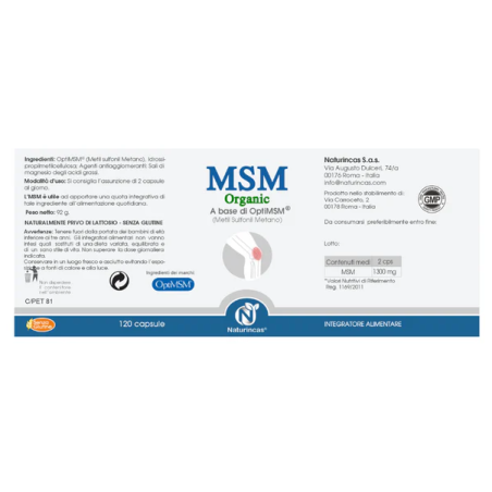 Msm organic 120 capsule Msm organic 120 capsule