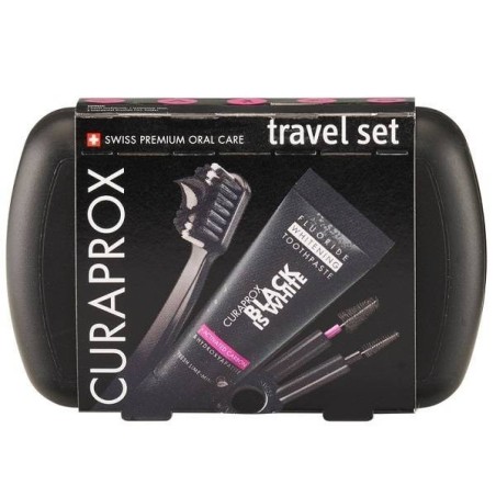 Curaprox black is white travel set