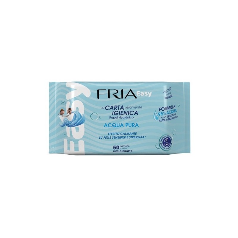 Fria easy carta igienica acqua pura effetto calmante 50 salviette