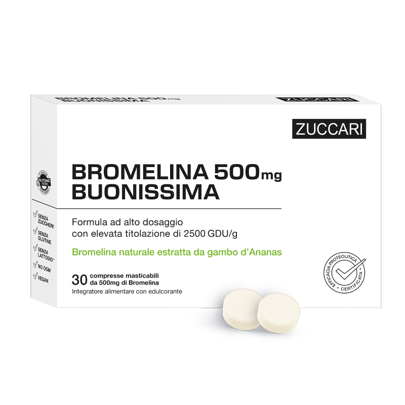 Bromelina 500 buonissima 30 compresse Bromelina 500 buonissima 30 compresse