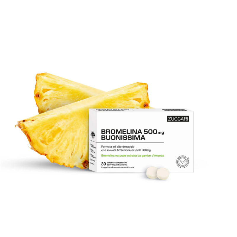 Bromelina 500 buonissima 30 compresse Bromelina 500 buonissima 30 compresse
