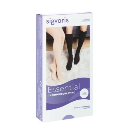 Sigvaris cotton med ccl2 monocollant destro lungo nature punta aperta s