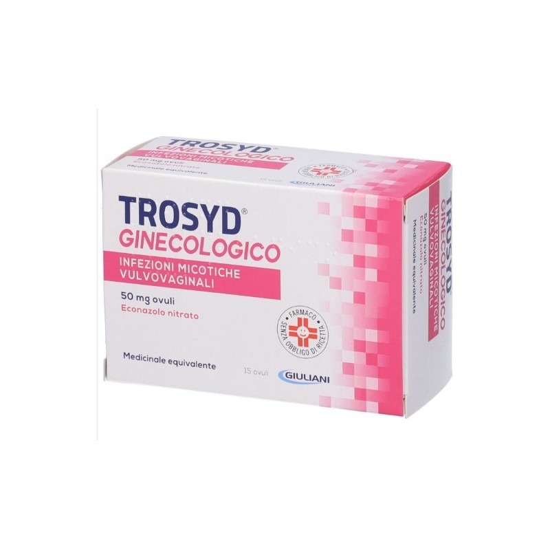 Trosyd ginecologico 15 ovuli vag 50 mg