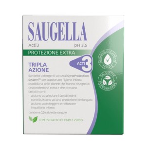 Saugella acti3 salviettine 10 pezzi