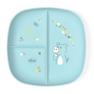 Chicco piatto porzionato 18m+ azzurro