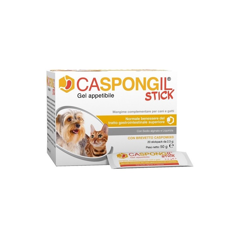 Caspongil stick gel appetibile 20 stickpack da 2,5 g