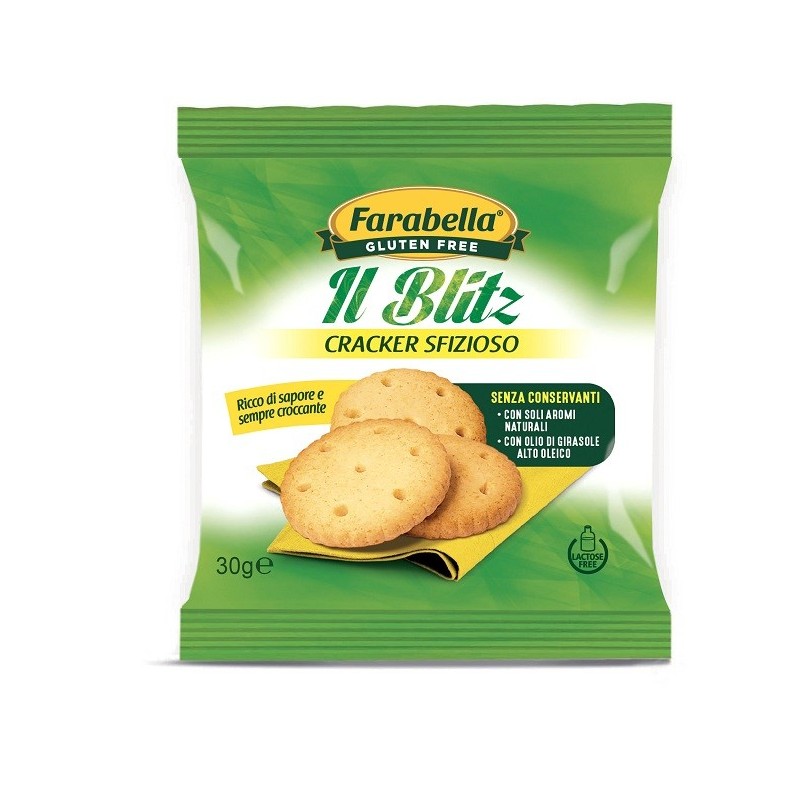 Farabella gluten free il blitz cracker sfizioso senza lattosio 30 g Farabella gluten free il blitz cracker sfizioso senza lattosio 30 g
