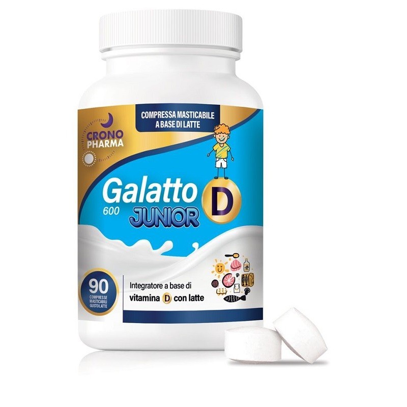 Galatto d junior 90 compresse masticabili da 600 mg Galatto d junior 90 compresse masticabili da 600 mg