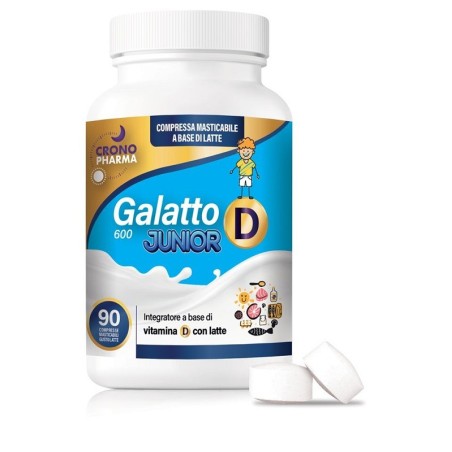 Galatto d junior 90 compresse masticabili da 600 mg Galatto d junior 90 compresse masticabili da 600 mg
