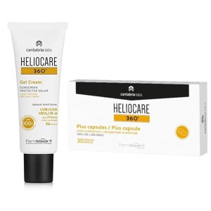 Heliocare 360 gelcream 100+ 50 ml + heliocare 360 plus 7 capsule campione