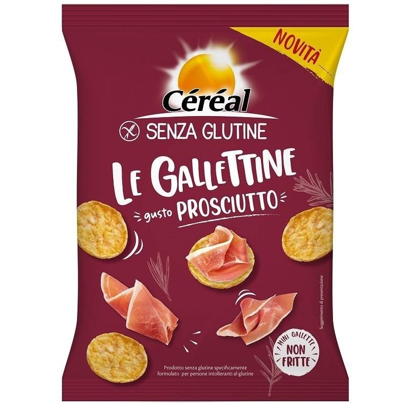 Cereal senza glutine gallettine gusto prosciutto 70 g