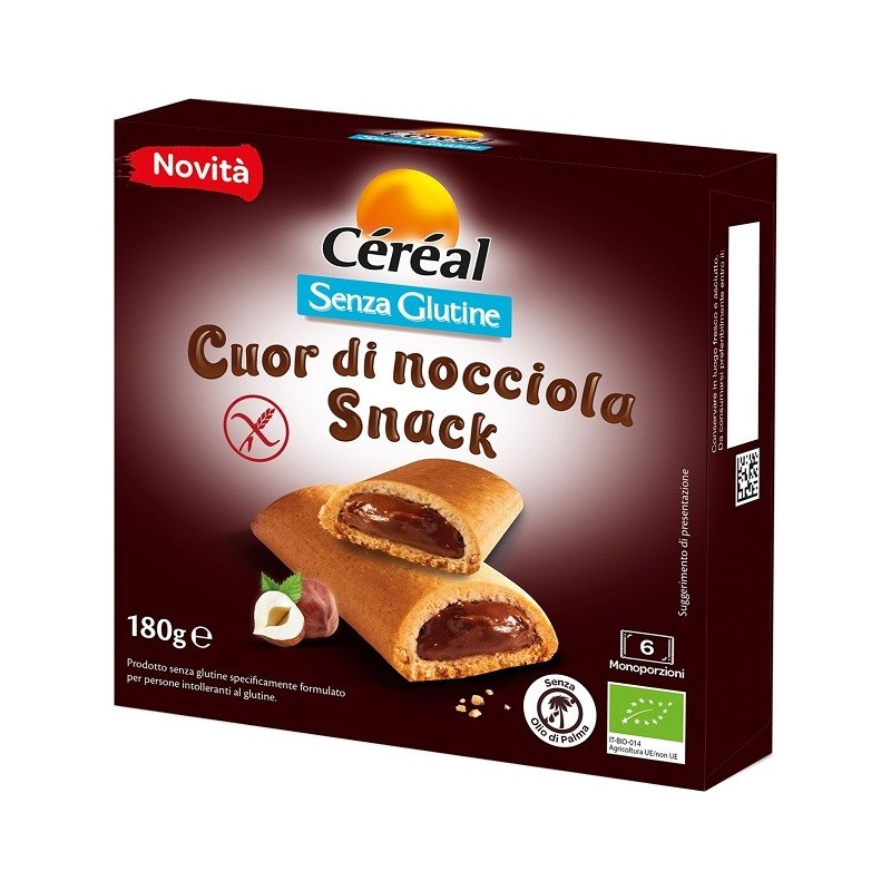 Cereal snack cuor di nocciola senza glutine 180 g