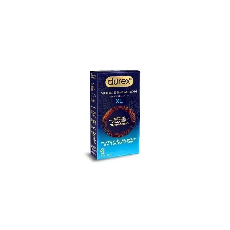Preservativo durex nude sensation xl 6 pezzi
