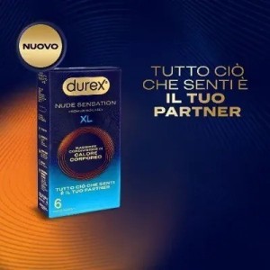 Preservativo durex nude sensation xl 6 pezzi