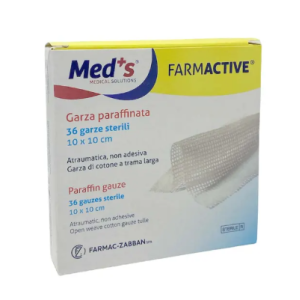 Garza meds farmactive paraffinata sterile 10x40 cm