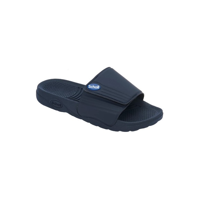 Scholl nautilus pvc u navy blue 44 materiale pvc fodera tomaia tessuto sottopiede pvc suola pvc fitting f altezza tacco15 collez