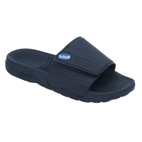 Scholl nautilus pvc u navy blue 44 materiale pvc fodera tomaia tessuto sottopiede pvc suola pvc fitting f altezza tacco15 collez