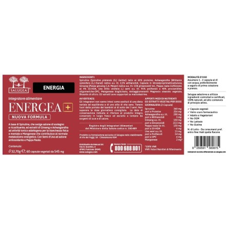 Energea+ nuova formula salugea 60 capsule