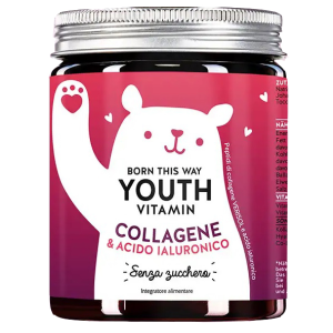 Born this way youth vitamin collagene & acido ialuronico 60caramelle gommose