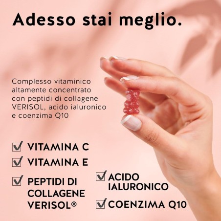 Born this way youth vitamin collagene & acido ialuronico 60caramelle gommose