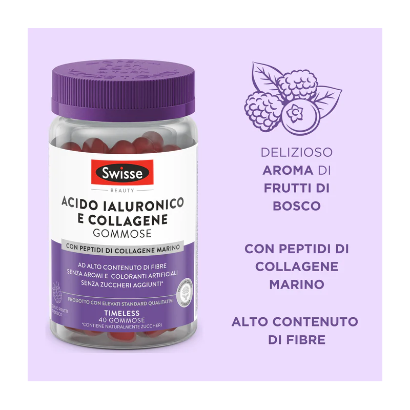 Swisse acido ialuronico & collagene 40 gommose