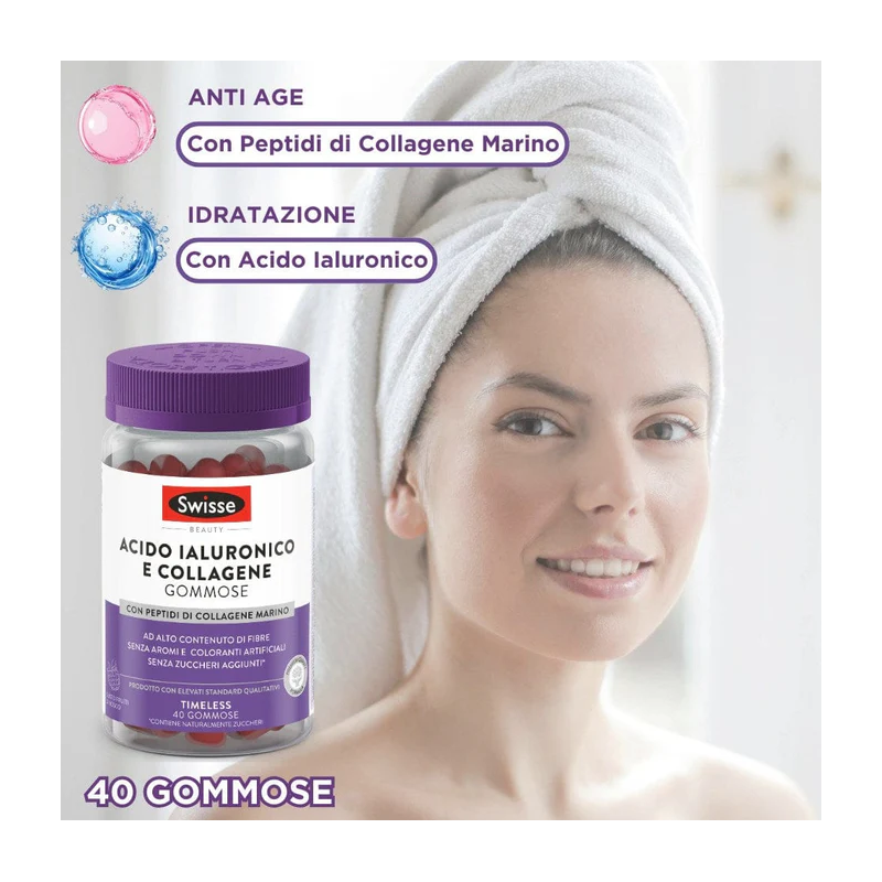 Swisse acido ialuronico & collagene 40 gommose