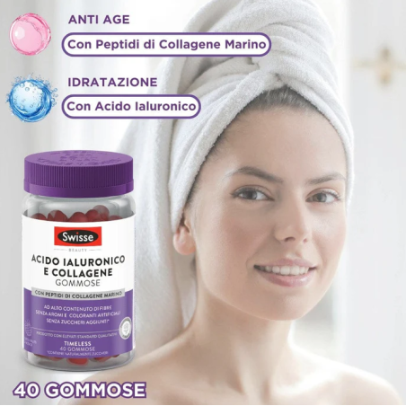 Swisse acido ialuronico & collagene 40 gommose
