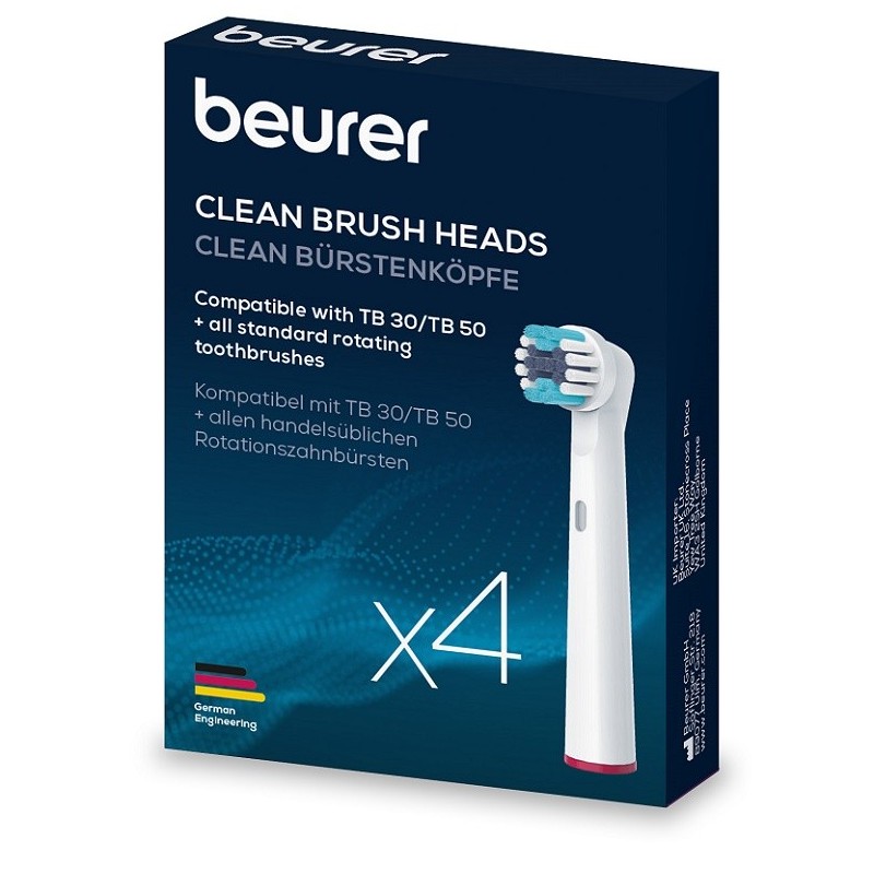 Tb clean testine spazzolini elettrici 4 pezzi
