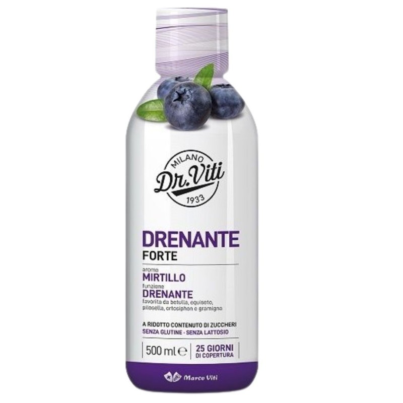Dr viti drenante forte mirtillo 500 ml senza zuccheri