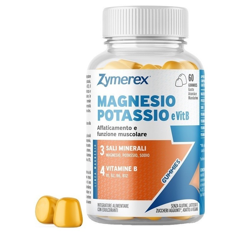 Zymerex magnesio potassio e vit b 60 gummies