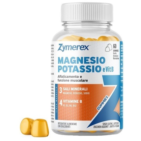 Zymerex magnesio potassio e vit b 60 gummies
