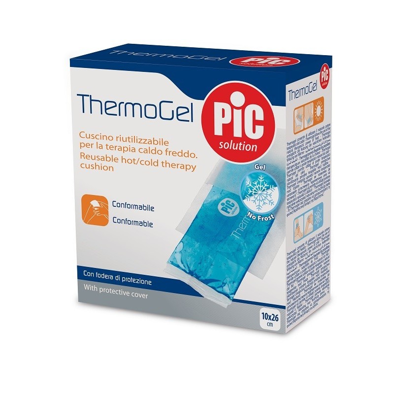 Cuscino thermogel 10x26 cm terapia caldo freddo con fodera itc