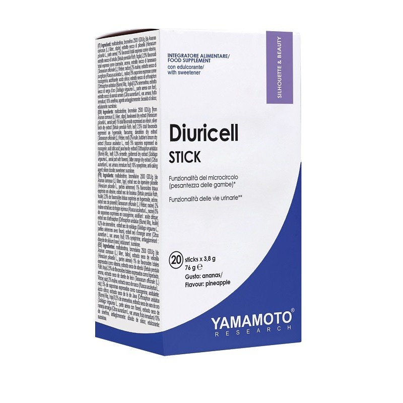 Diuricell stick ananas 20 bustine x 3,8 g Diuricell stick ananas 20 bustine x 3,8 g