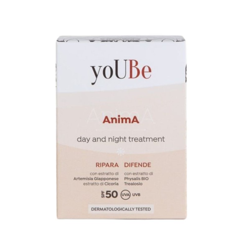 Yoube cosmetics anima day and night treatment crema spf50 30ml + siero viso riparatore 15 ml